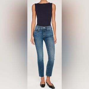 UEC DL1961 Mara Straight Mid Rise Instasculpt Ankle Jeans India Ink wash Size 32